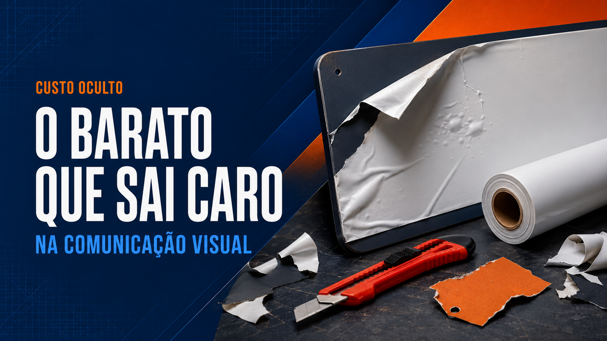 O custo oculto do material barato na comunicação visual