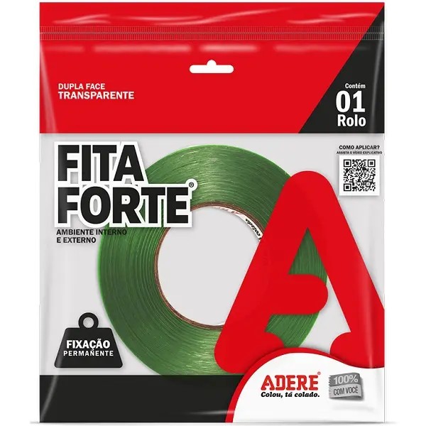 Fita Dupla Face Massa Acrílica 09mmx20m