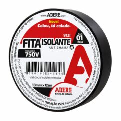 Fita Isolante Preta Adere 912i 18mmx5m
