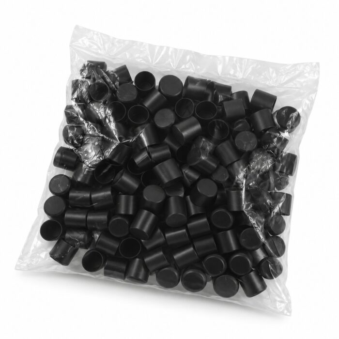 Ponteira PVC 5/8 Preta 16mm Pacote 100un